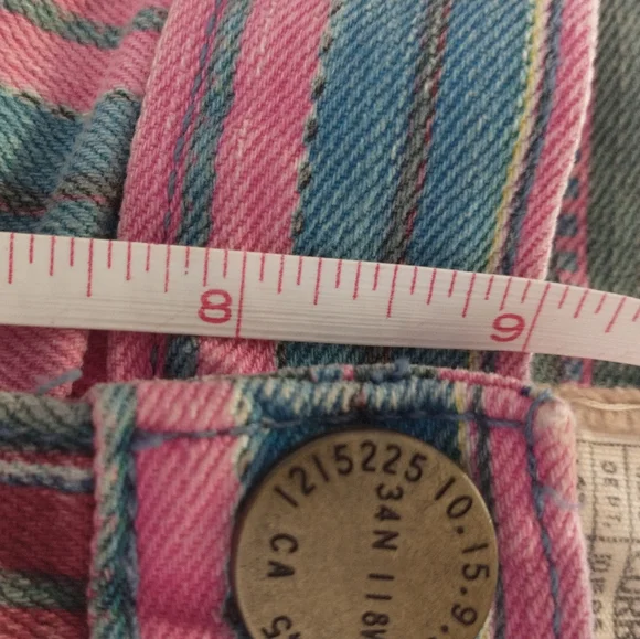 Sz 24/0 CURRENT ELLIOTT Gypsy Stripe Boyfriend Shorts - Picture 7 of 16